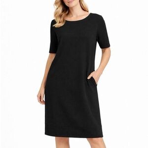 Adrienne Vittadini Black Midi Dress. Size 6